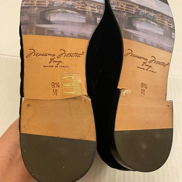 Massimo Matteo Men's Black Quilted Velvet Loafers 8.5 New - Picture 7 of 16